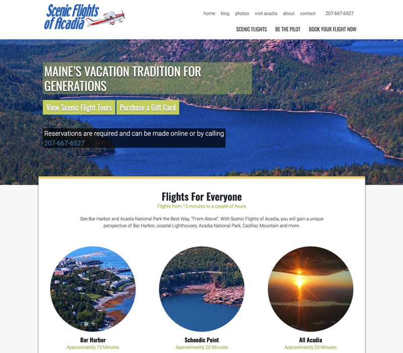 Scenic Flights of Acadia