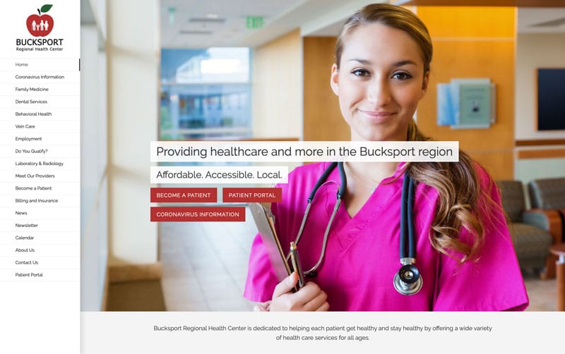 Bucksport Regional Health Center Website Launches