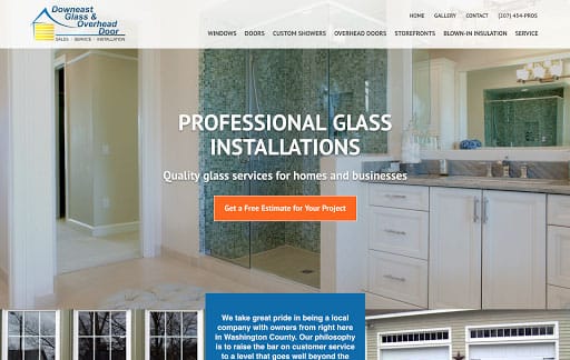 Downeast Glass & Overhead Door Website Launches