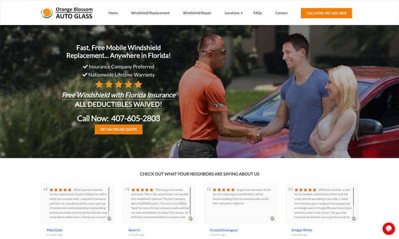 Orange Blossom Auto Glass