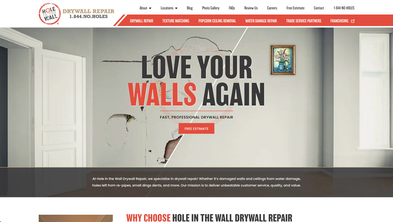 Hole in the Wall Drywall Repair