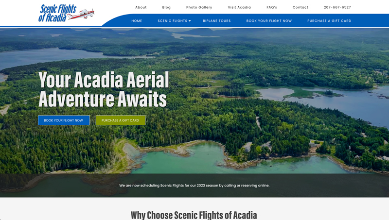 Scenic Flights of Acadia