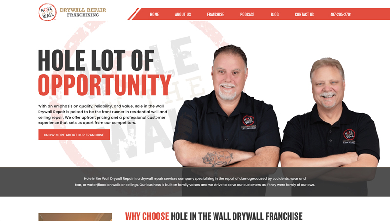 Hole in the Wall Drywall Franchising